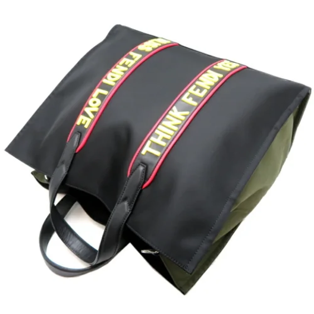 Fendi Vintage Pre-owned Leather totes Black Dames