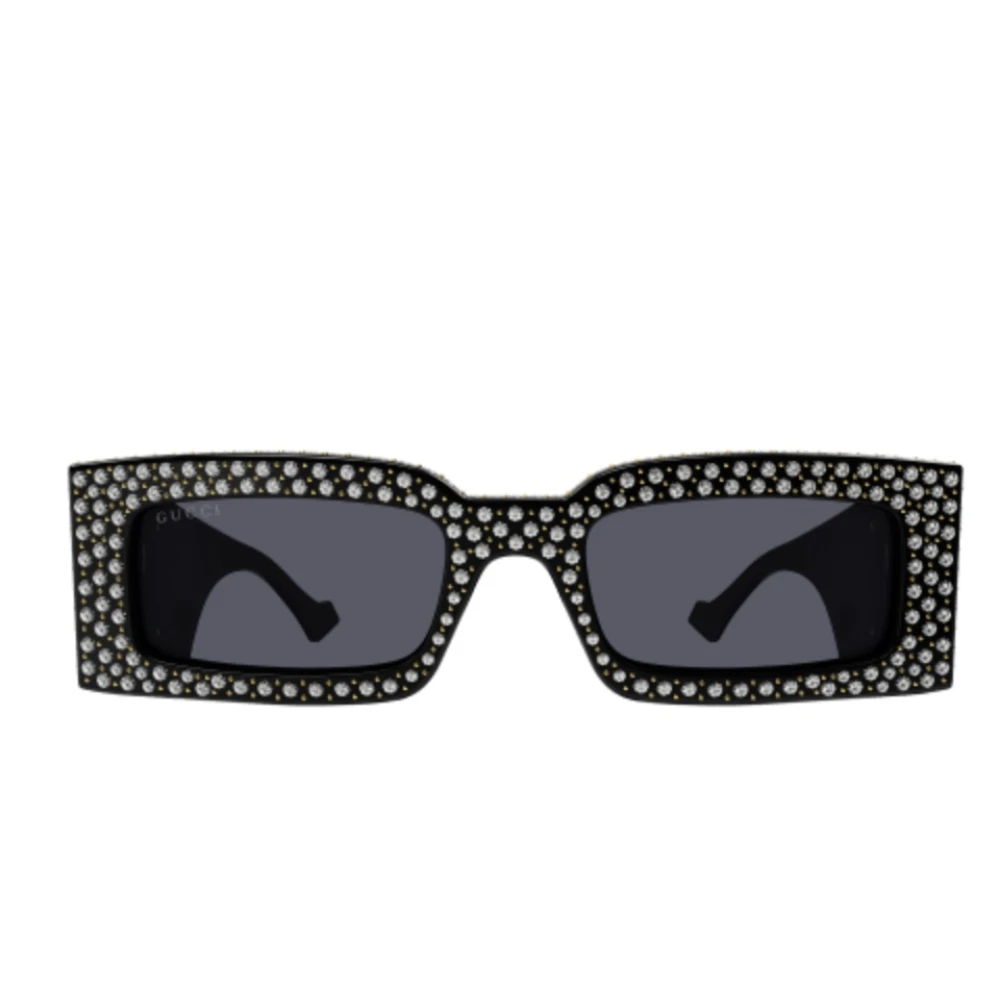 Gucci Women's Black Sunglasses, 53 Mm, Rectangular Frame Sunglasses