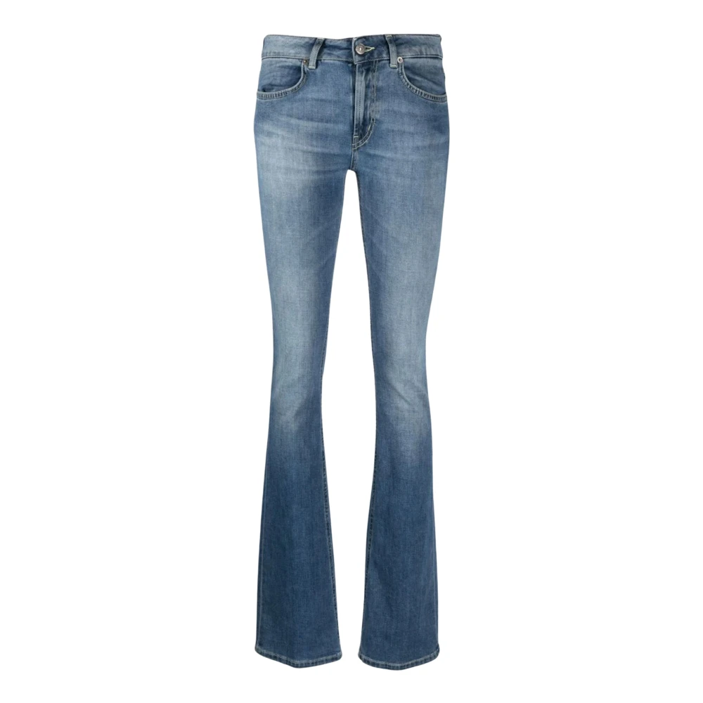Dondup Vintage Blauwe Boot-Cut Jeans Blue Dames