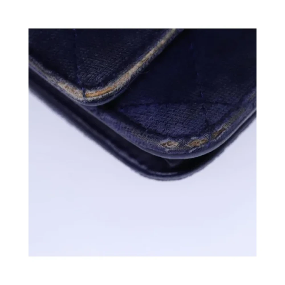 Chanel Vintage Pre-owned Cotton chanel-bags Blue Dames