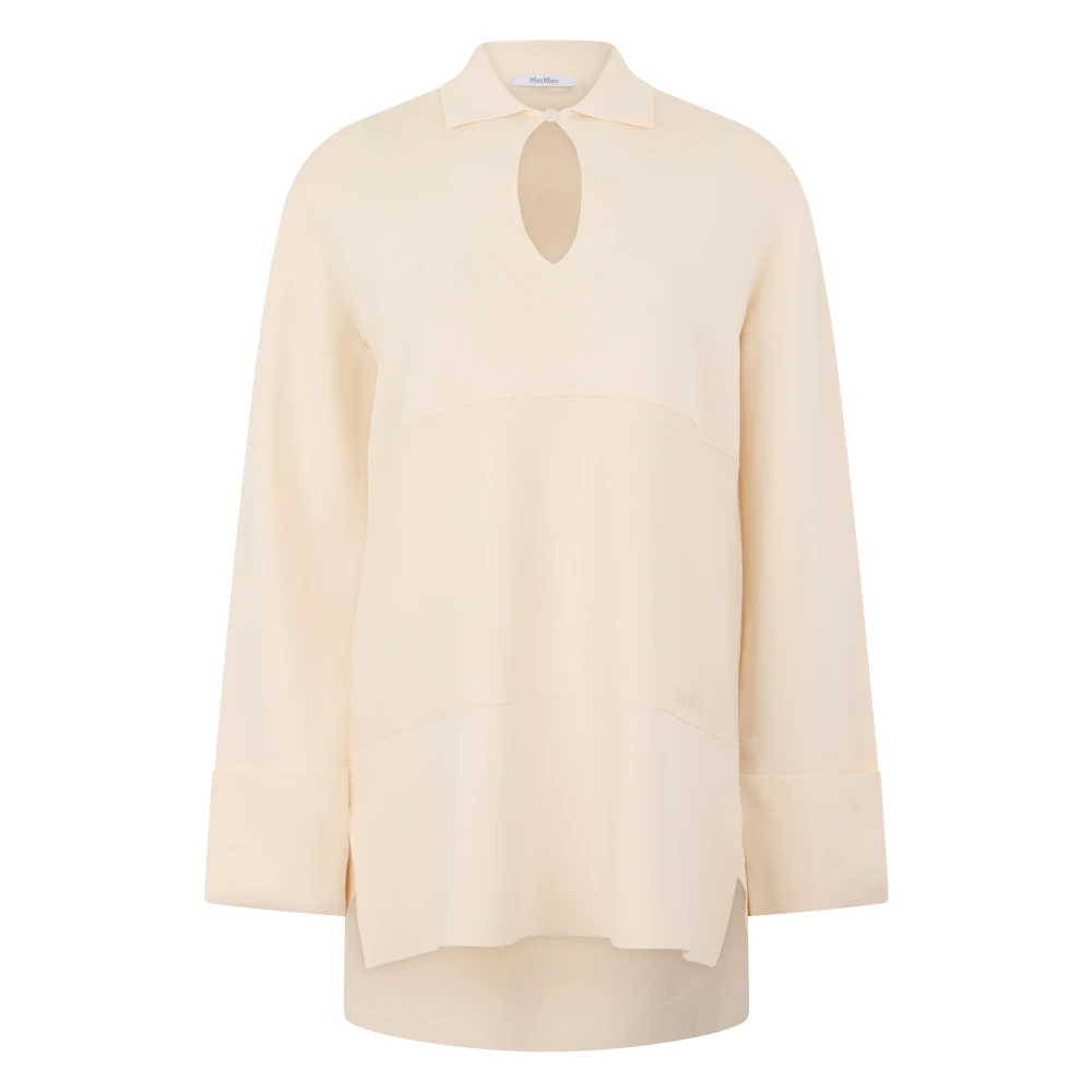 Max Mara Women's Beige Blouse - Blouses - M - Blouses & Shirts