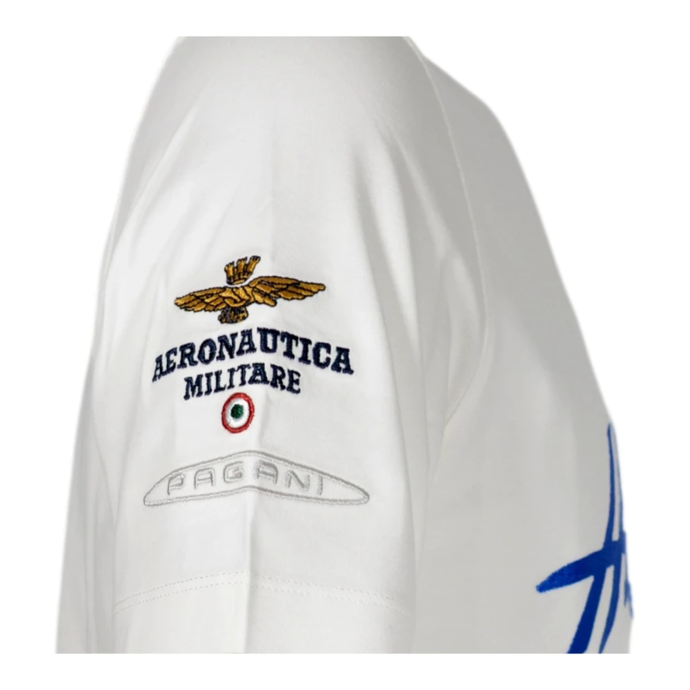 aeronautica militare Wit T-shirt van Katoen White Heren
