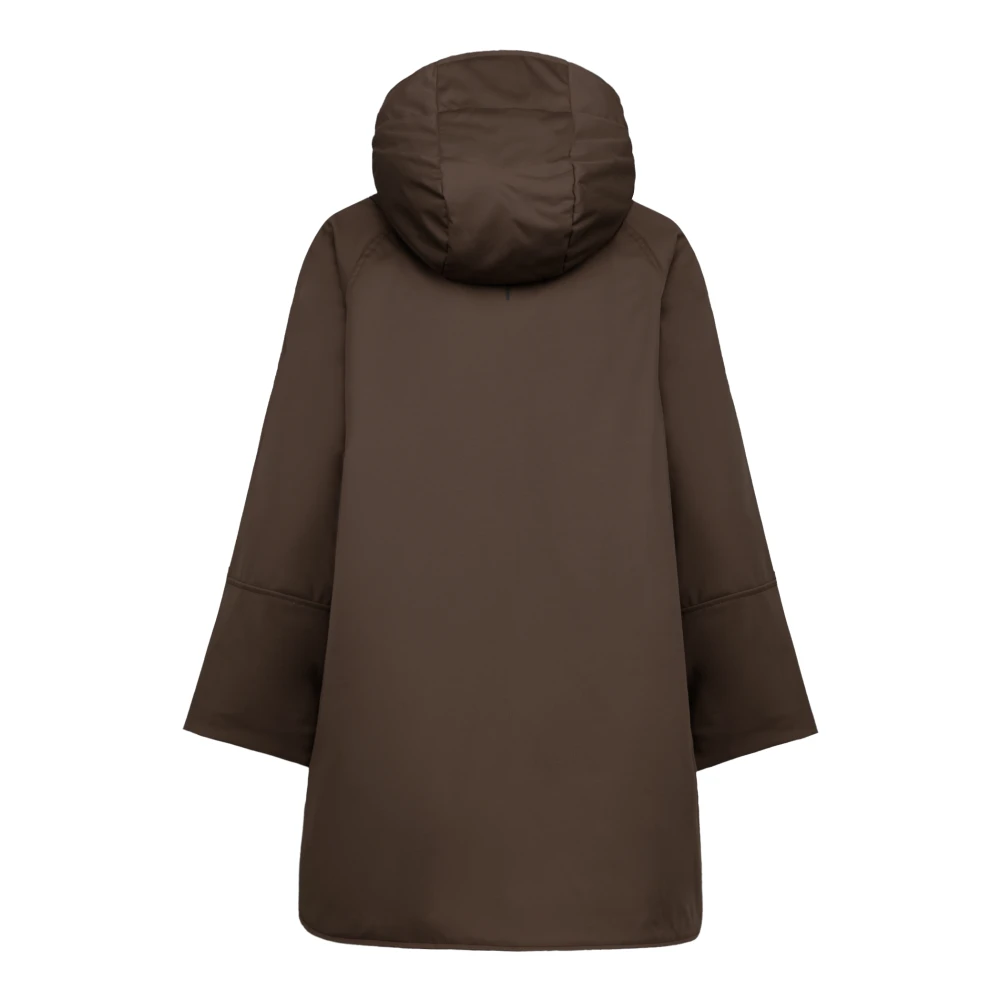 People of Shibuya Technische Parka met Capuchon en Thermische Vulling Brown Dames
