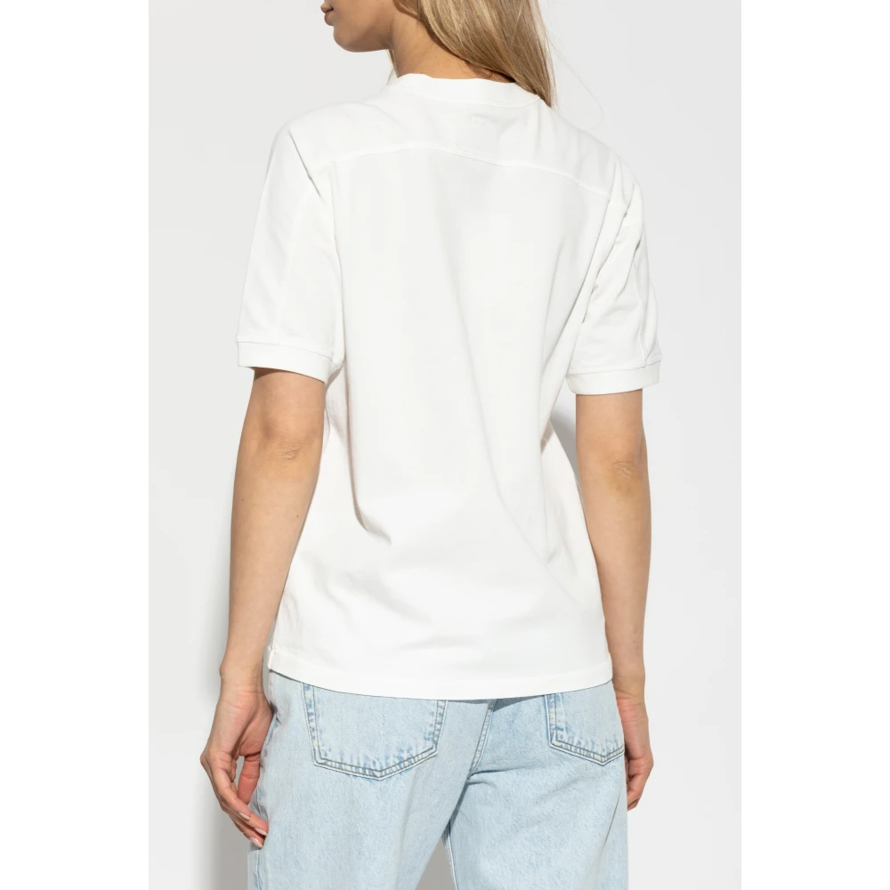 Anine Bing Jaylin Tee Monogram Beige Dames