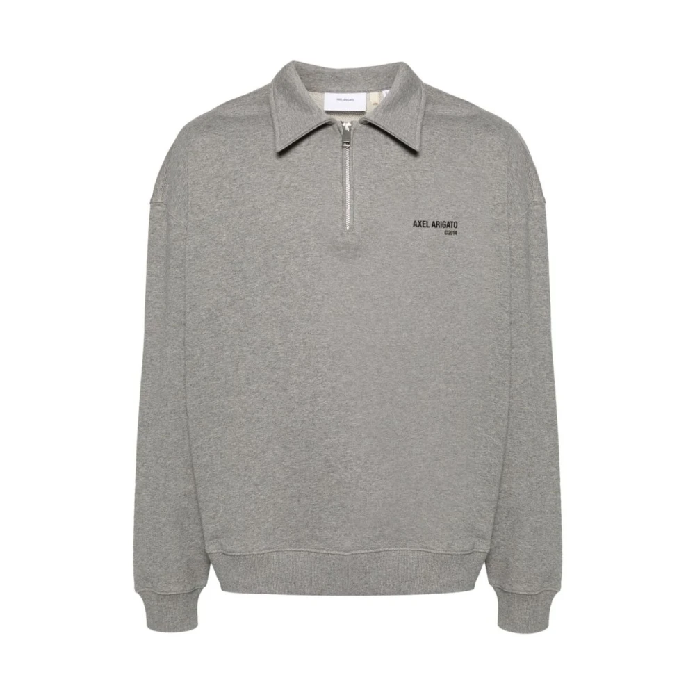 Axel Arigato Remi Half-Zip Sweater Gray Heren
