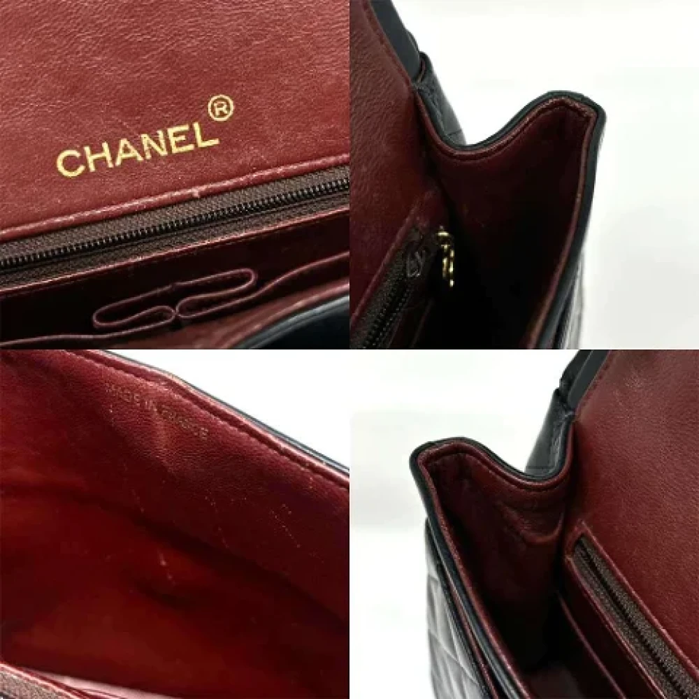 Chanel Vintage Pre-owned Leather chanel-bags Blue Dames