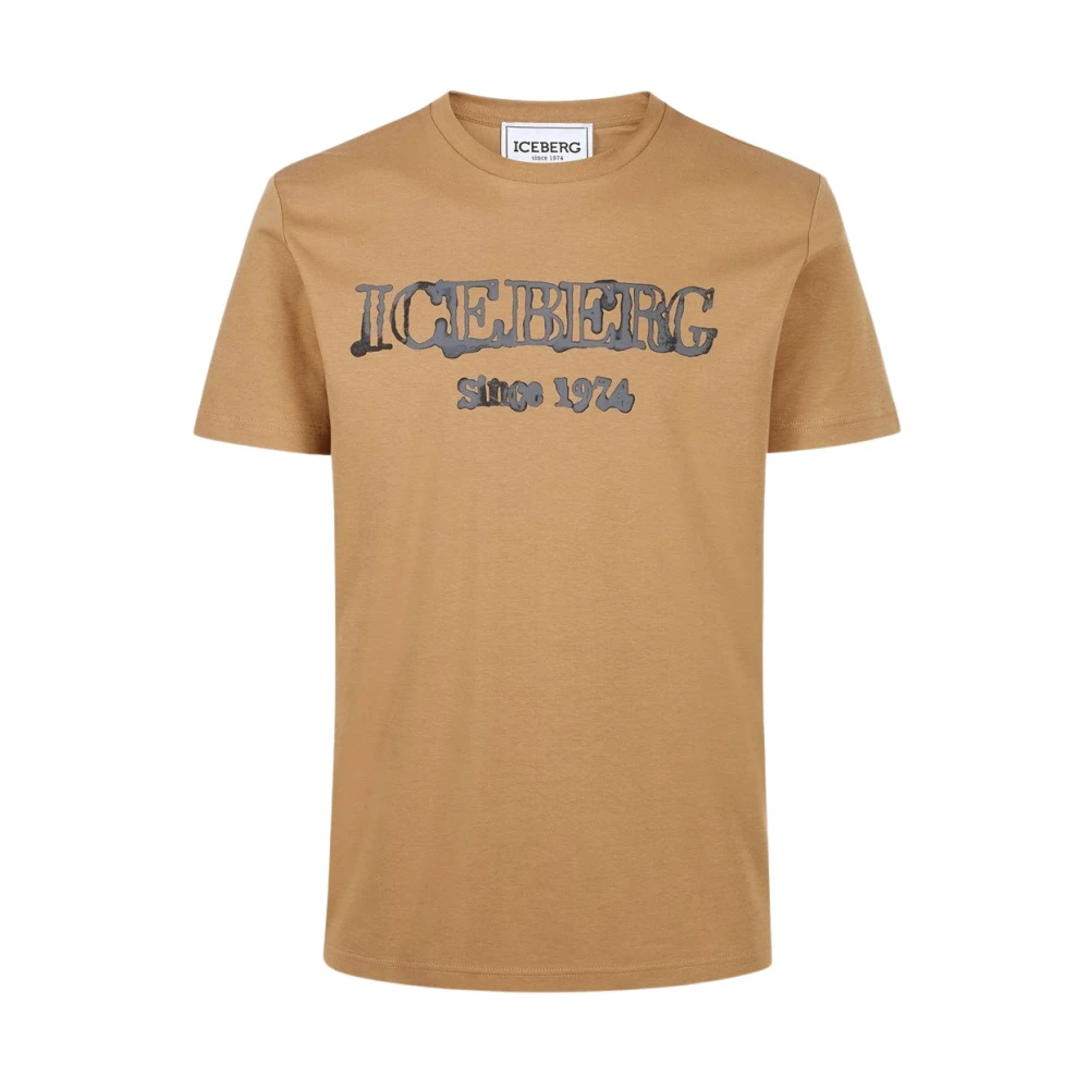 Iceberg T-shirt met ijsberglogo Brown Heren