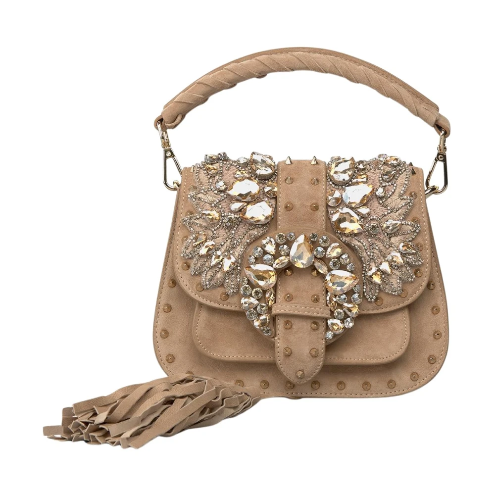 Alma en Pena Kralen handtas Brown Dames