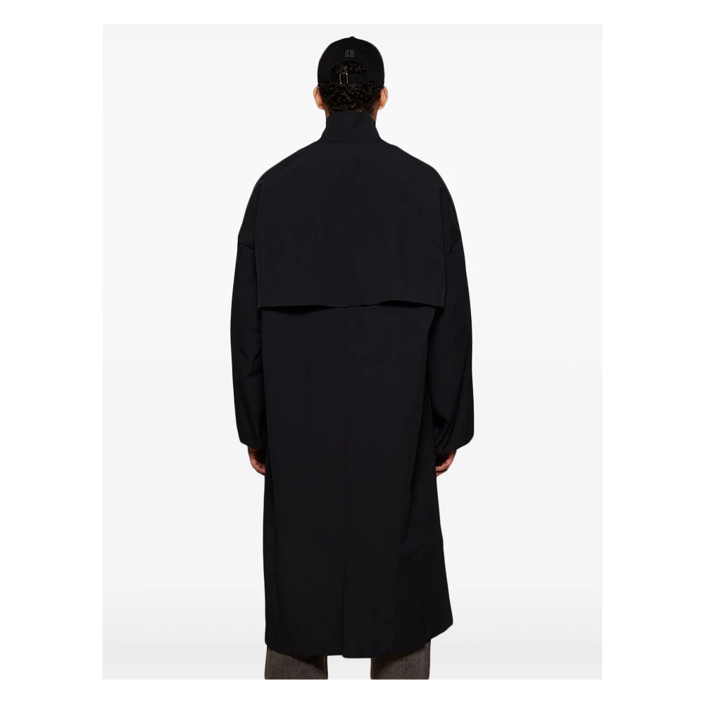 Fear Of God Zwarte Nylon Field Trench Coat Black Heren