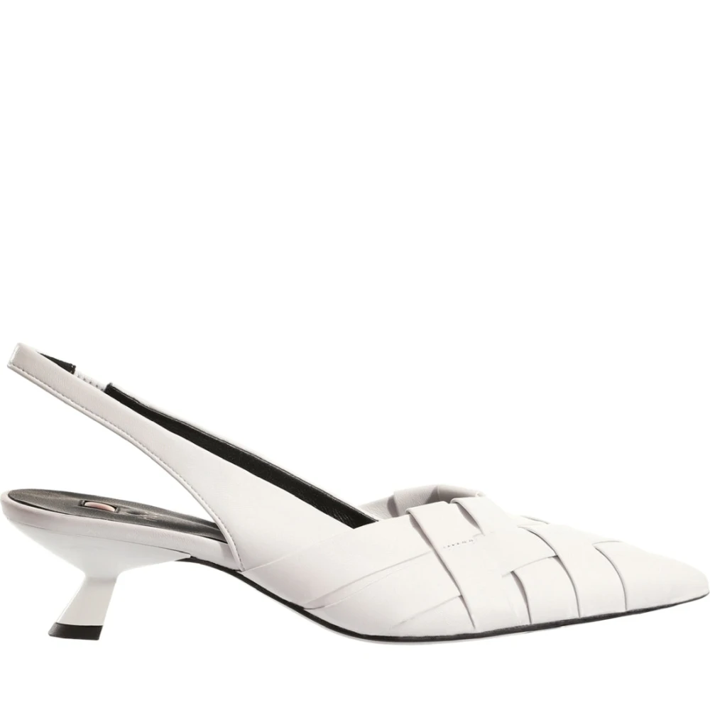 Högl Vita Platta Sandaler Estelle White, Dam