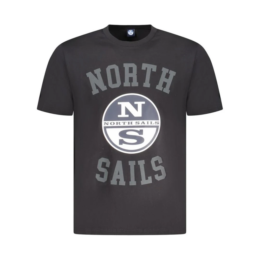 North Sails Zwart Katoenen Crewneck T-Shirt Black Heren
