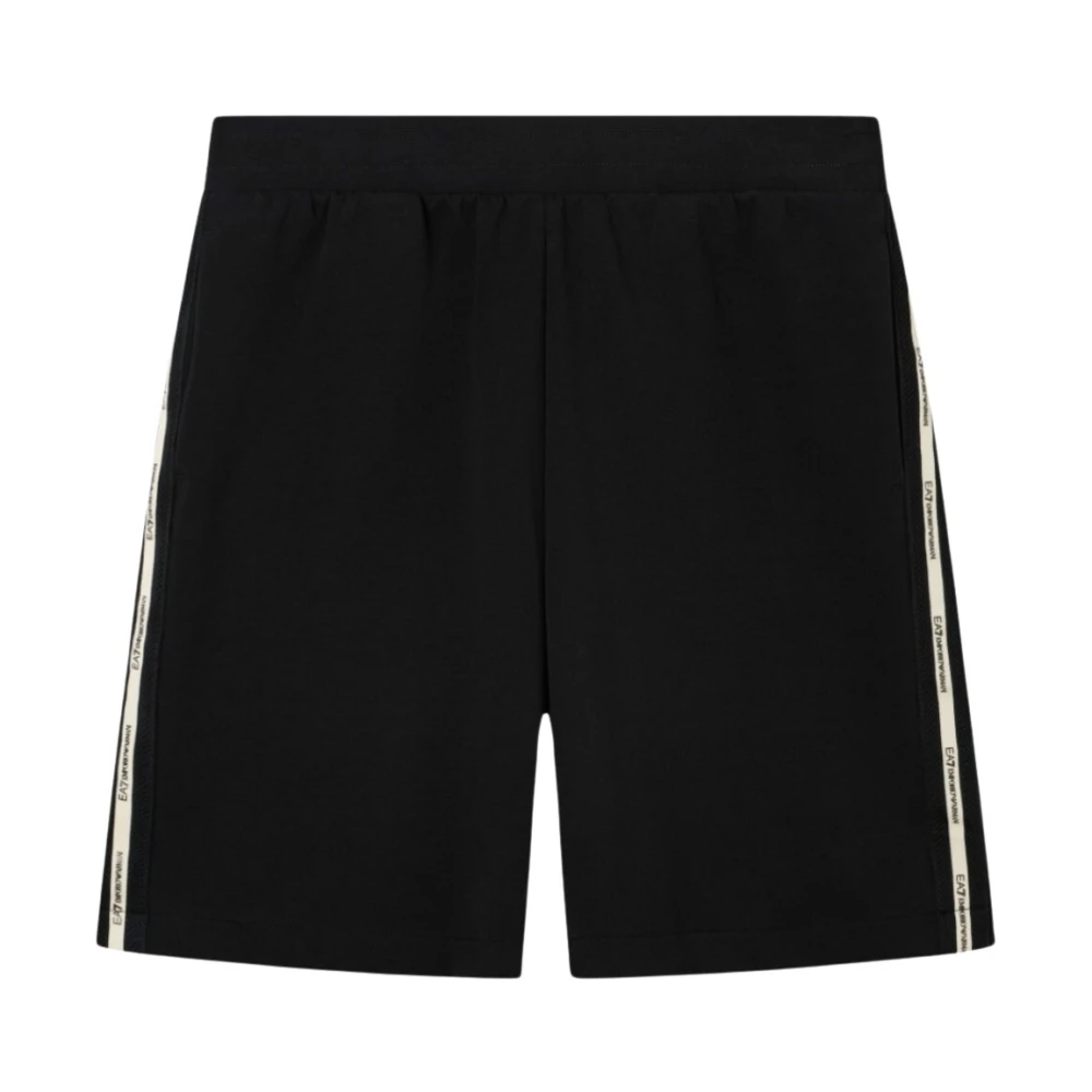 Emporio Armani Ea7 Homme Noir Sport, Taille: Xl Logo Shorts