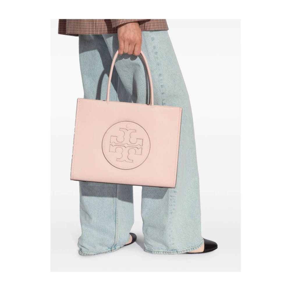 TORY BURCH Blush Pink Double T Motif Handtas Pink Dames