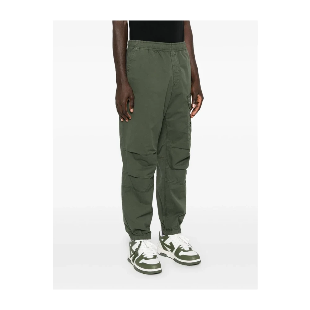 Stone Island Groene Cargo Broek Elastische Enkelboeien Green Heren