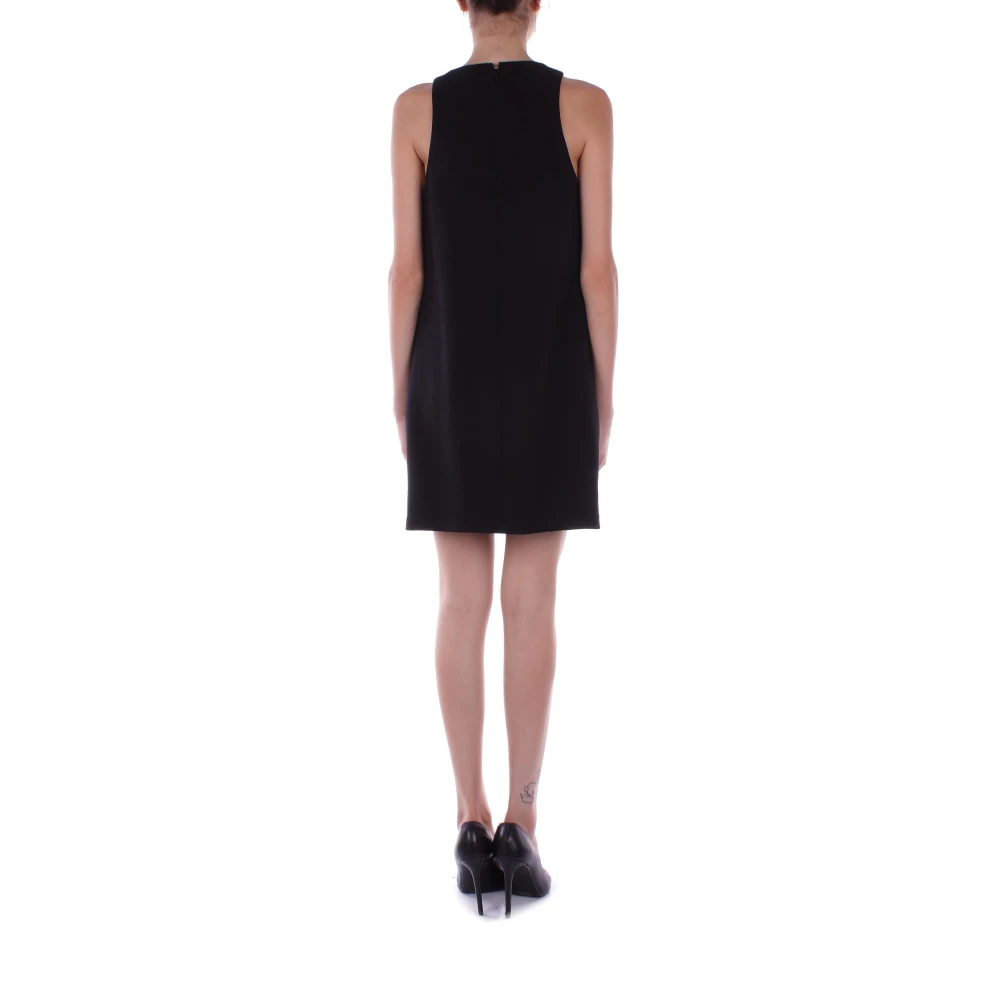 Elisabetta Franchi Zwarte jurk met ritssluiting Black Dames