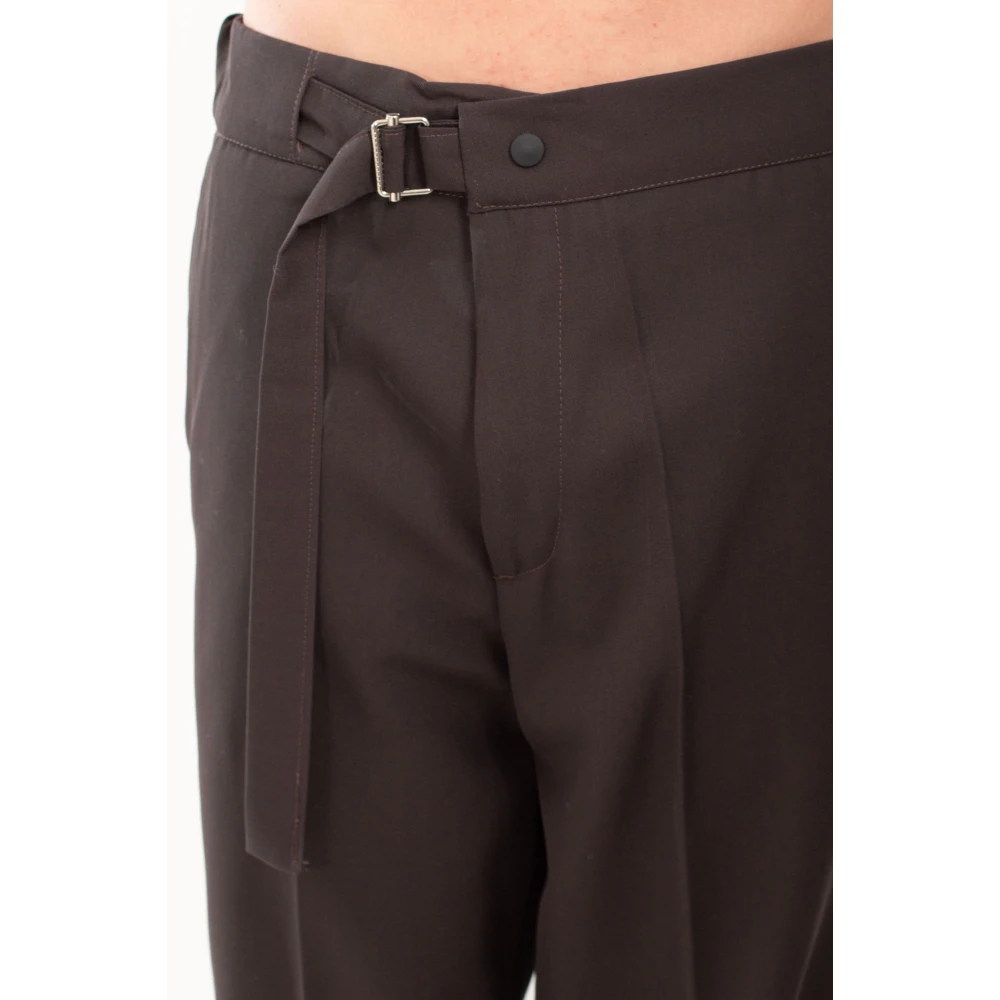 Costumein Losse broek met John riem Brown Heren