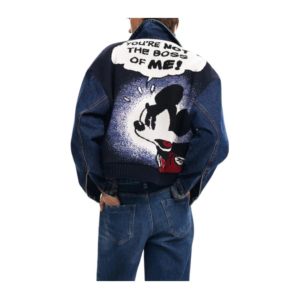 Desigual Blauwe Katoenen Blend Jas & Jas Blue Dames