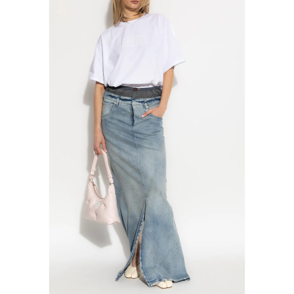 MM6 Maison Margiela T-shirt met logo White Dames