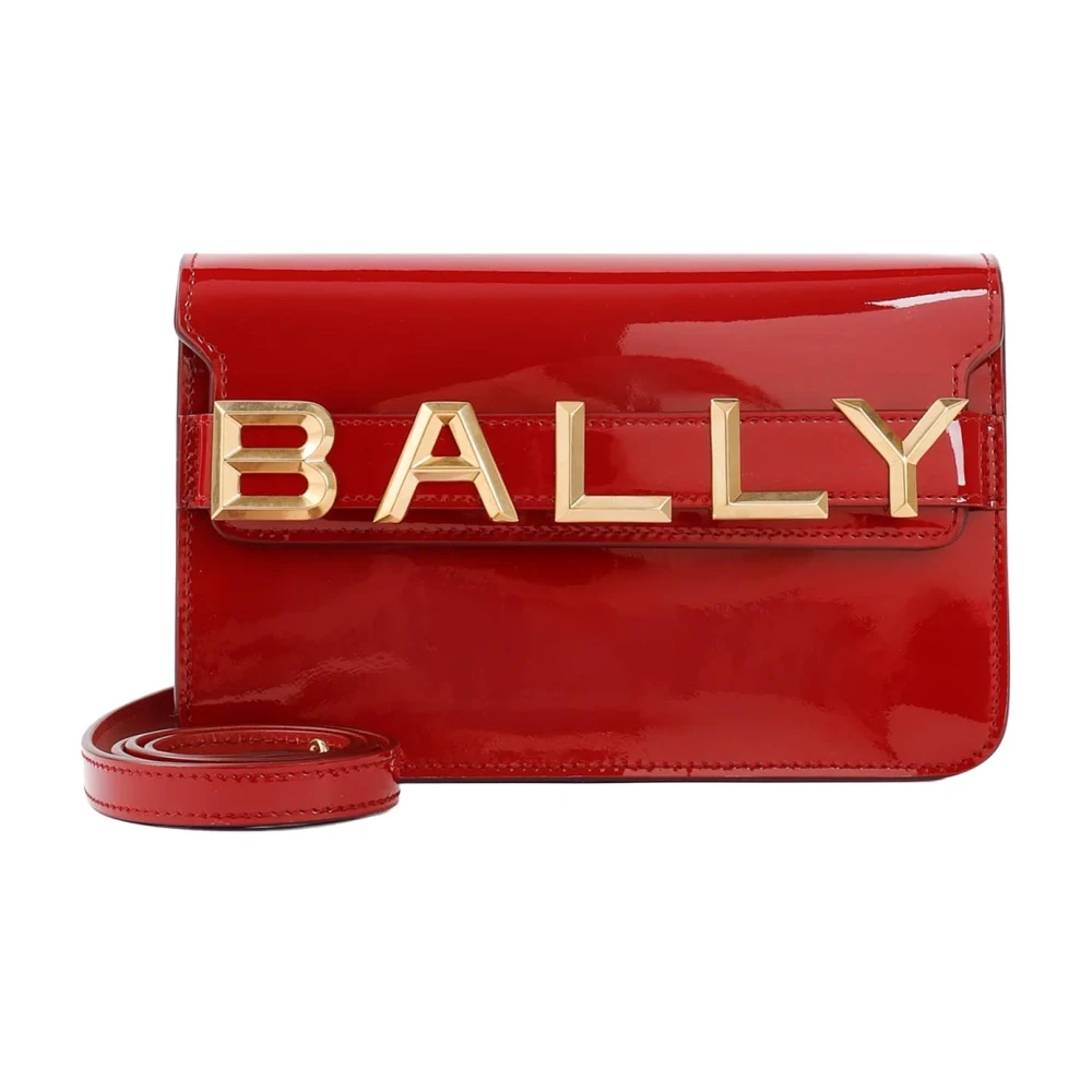 Bally Schoudertas van lakleer Red Dames