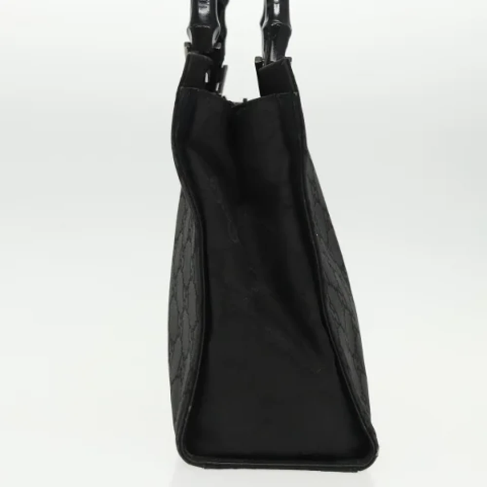 Gucci Vintage Pre-owned Canvas handbags Black Dames
