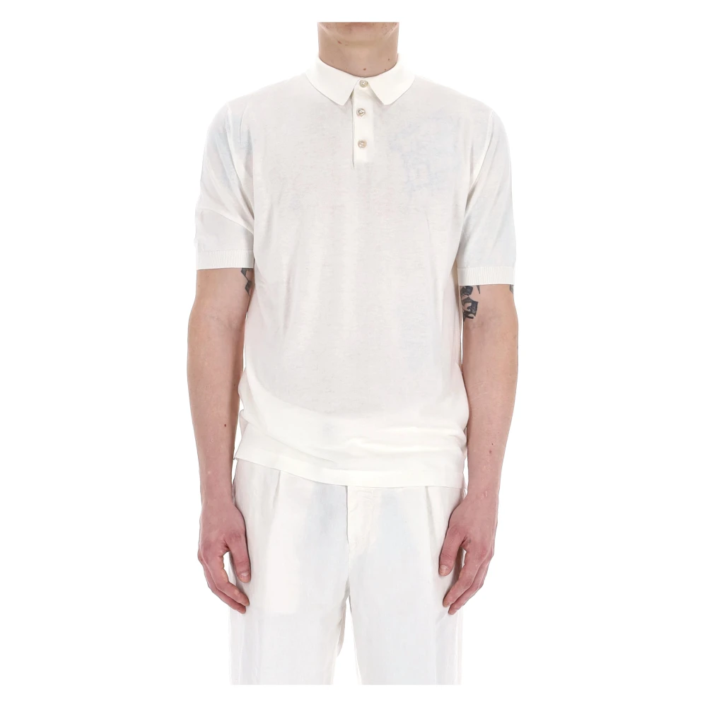 Eleventy Uomo Bianco - Polo In Cotone Superior - Tops - 2XL