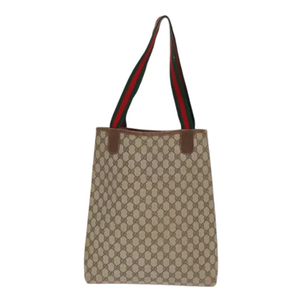 Gucci Vintage Pre-owned Leather handbags Beige Dames