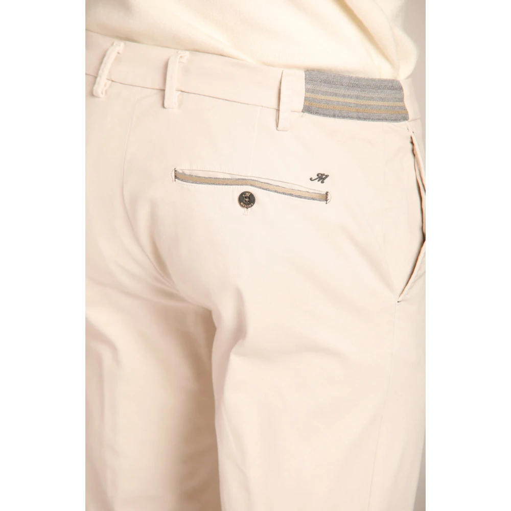 Mason's Stretch Gabardine Chino Jogger Broek Beige Heren
