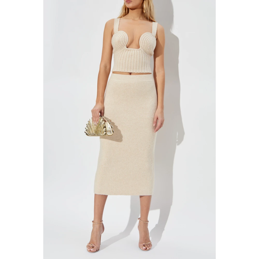 Cult Gaia Top Kensington Beige Dames