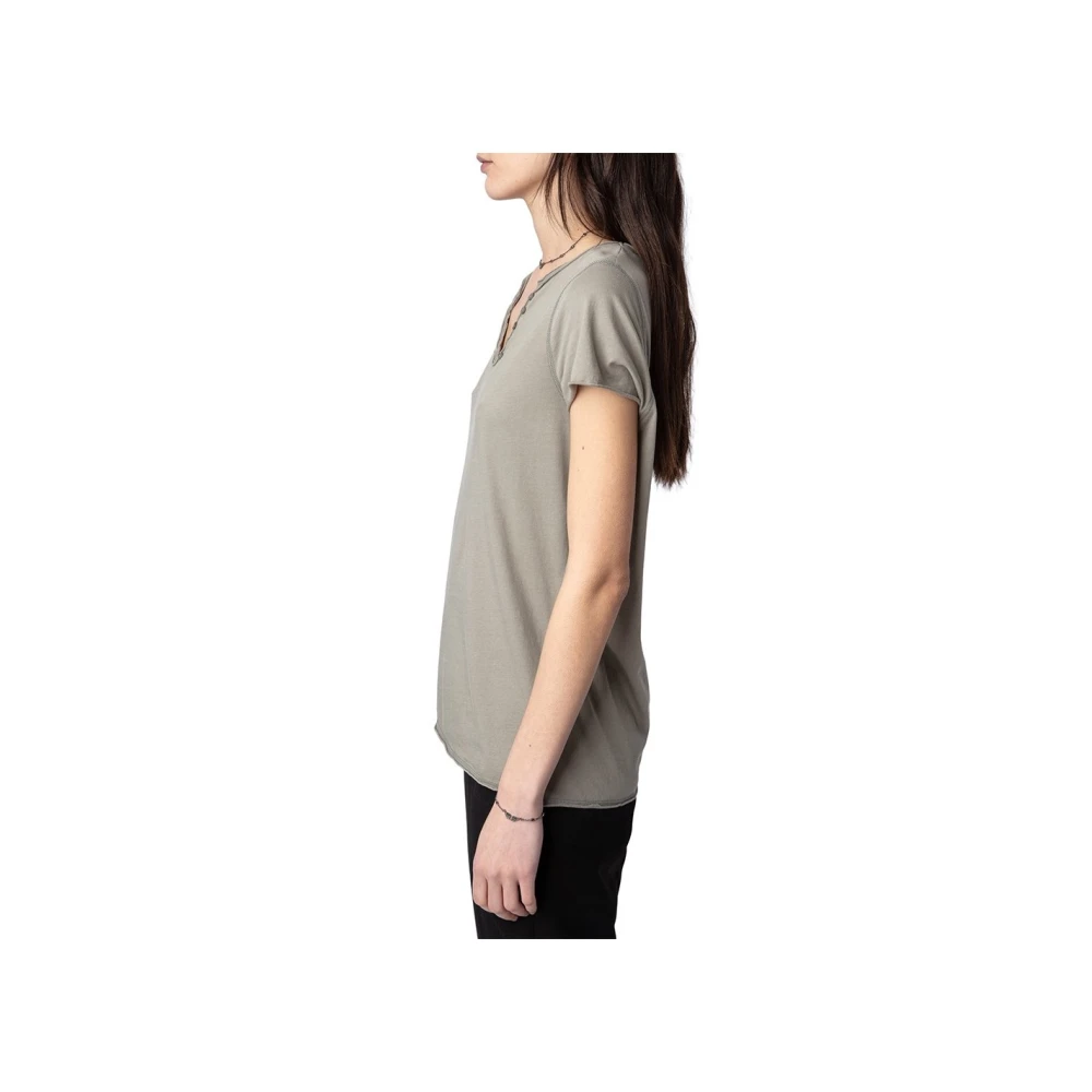 Zadig & Voltaire Stijlvol T-shirt voor vrouwen Gray Dames