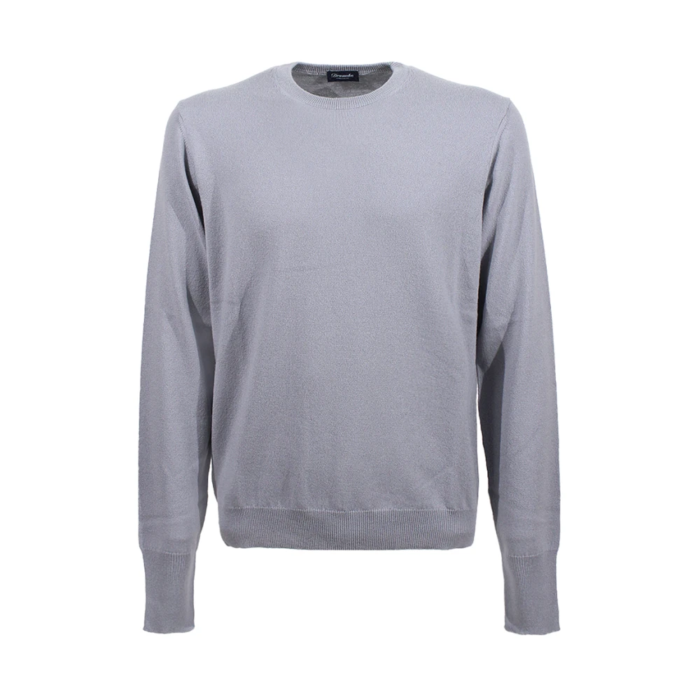 Drumohr Kasjmier Grijs Crew Neck Sweater Gray Heren