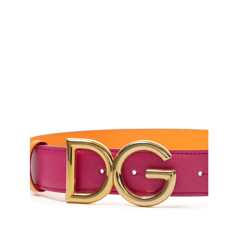 Dolce & Gabbana Omkeerbare riem met St. Dauphin Pink Dames
