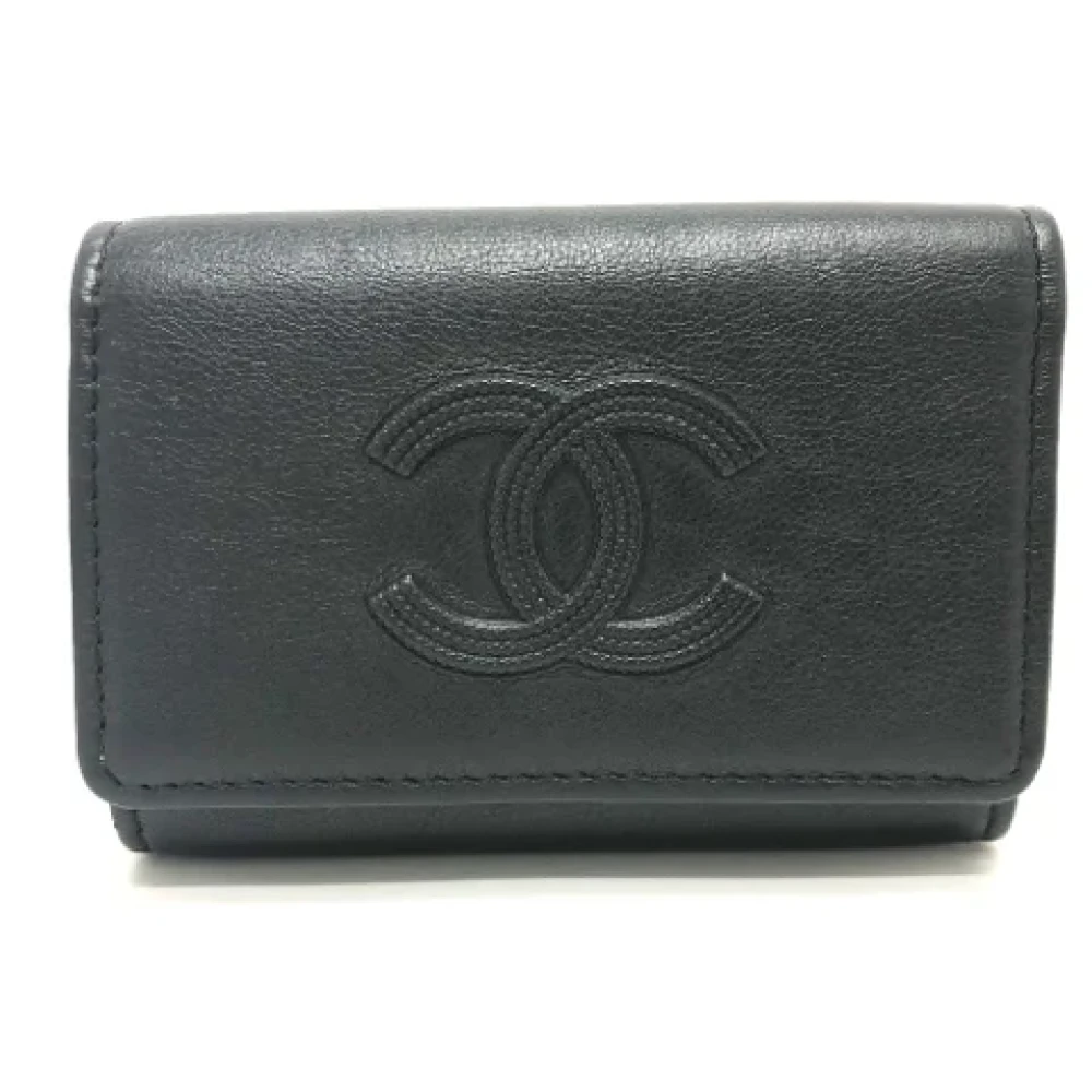 Chanel Vintage Pre-owned Leather key-holders Black Dames