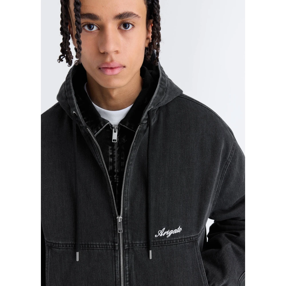 Axel Arigato Moss Gewatteerde Jas Gray Heren