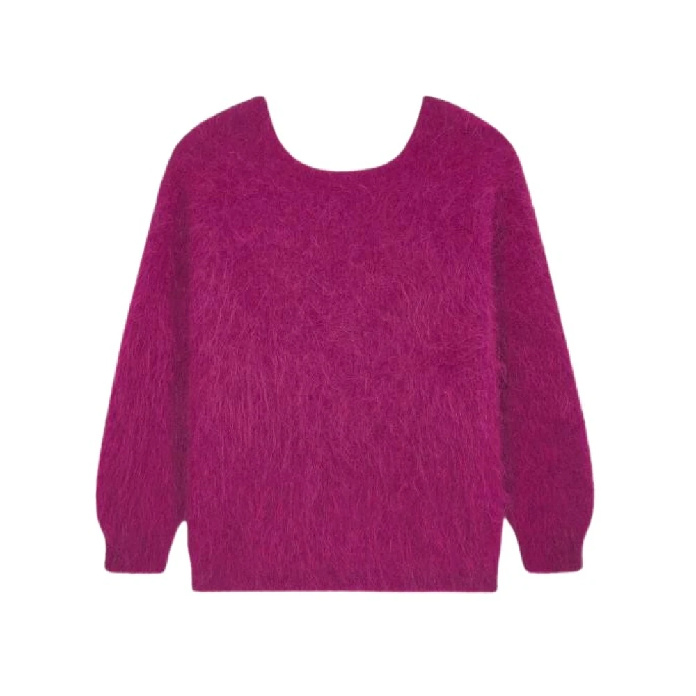 BA&SH Fuchsia Trui met Elegant Design Purple Dames