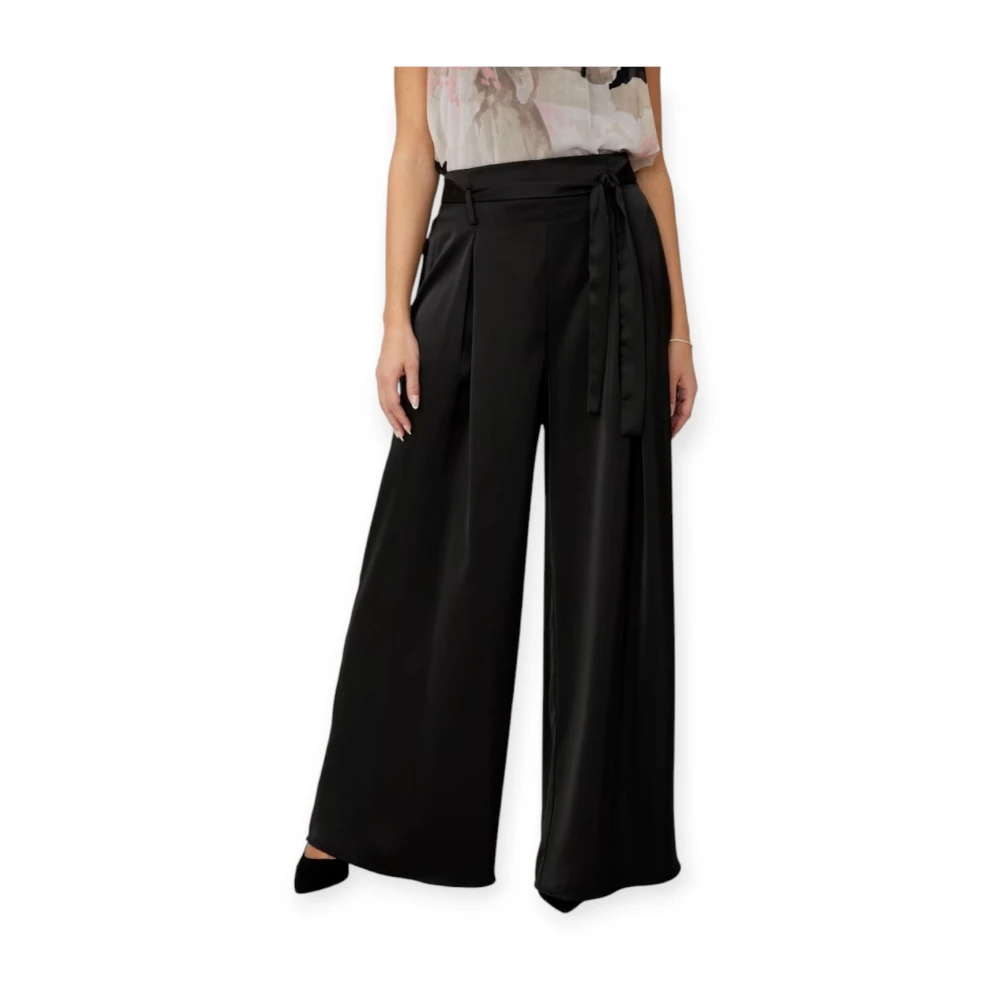 Frank Lyman Satin Jumpsuit Black Dames