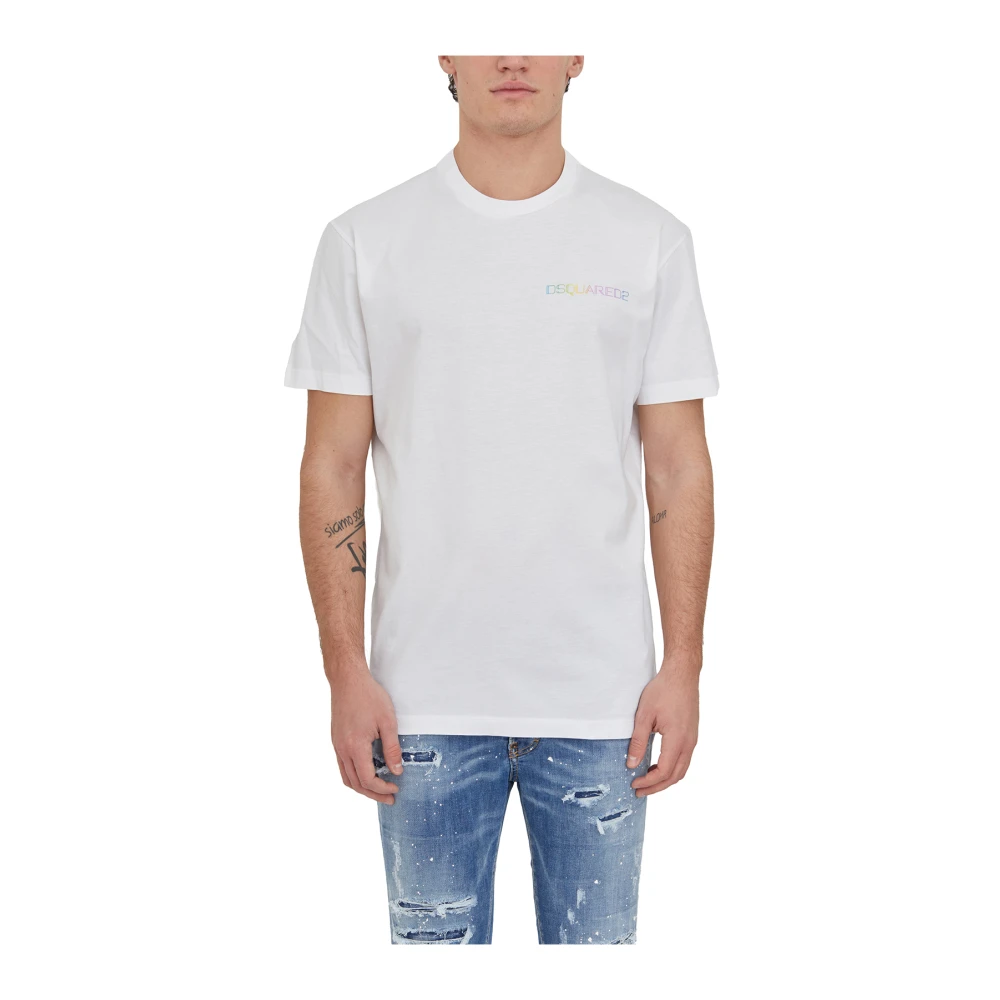 Dsquared2 Cool Fit Katoenen T-Shirt White Heren