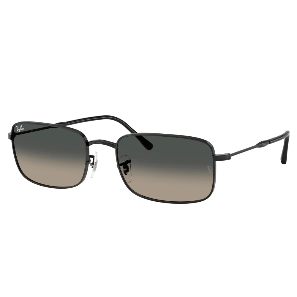 Ray-Ban Svarta metall solglasögon med grå linser Black, Unisex