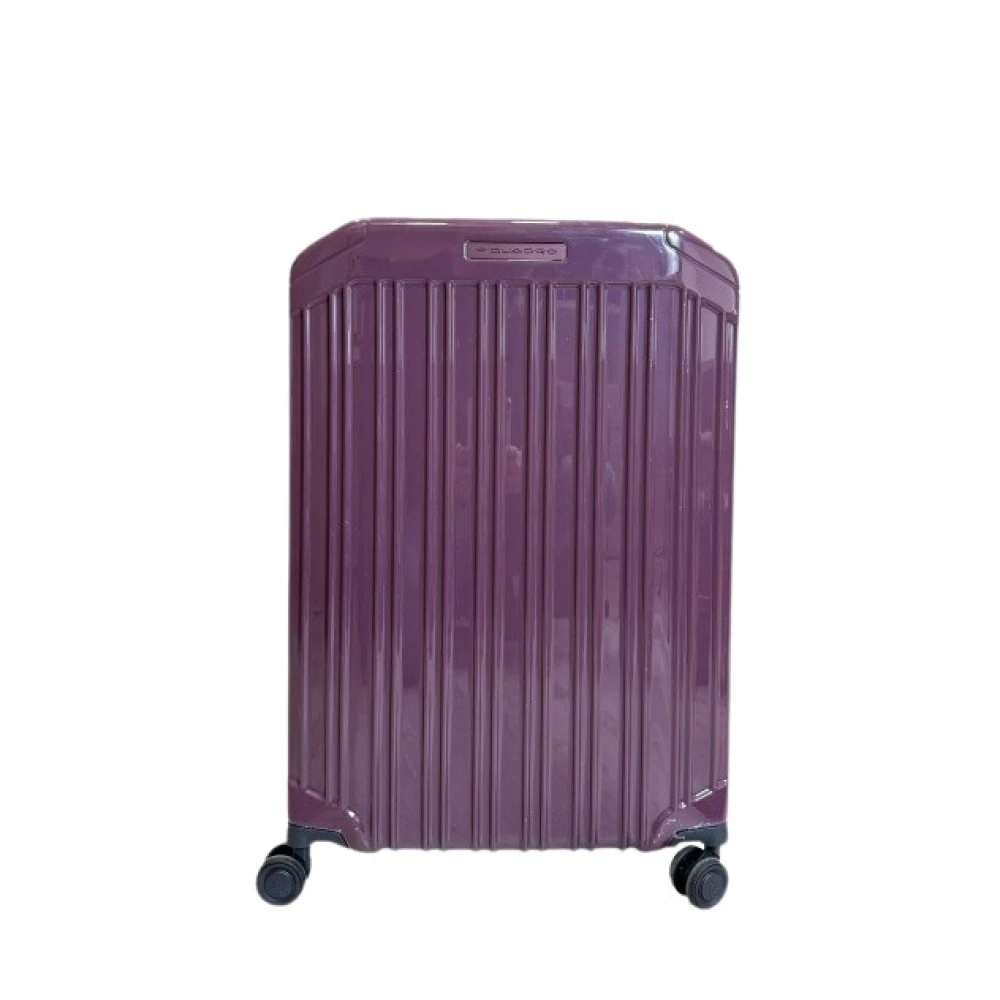 Piquadro Unisex Violet Valises, Taille: One Size Trolley Moyen À 4 Roues En Polycarbonate