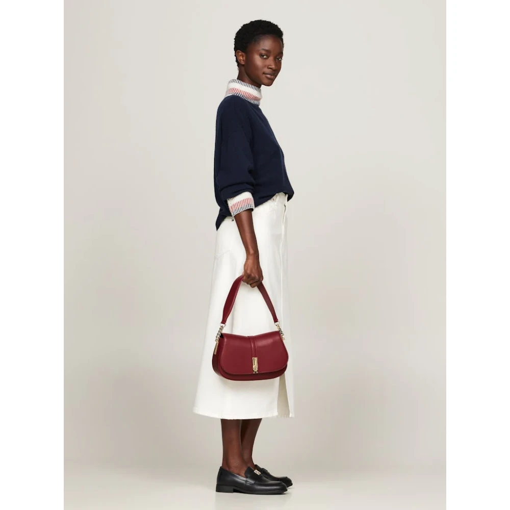 Tommy Hilfiger Heritage Saddle Bag Red Dames