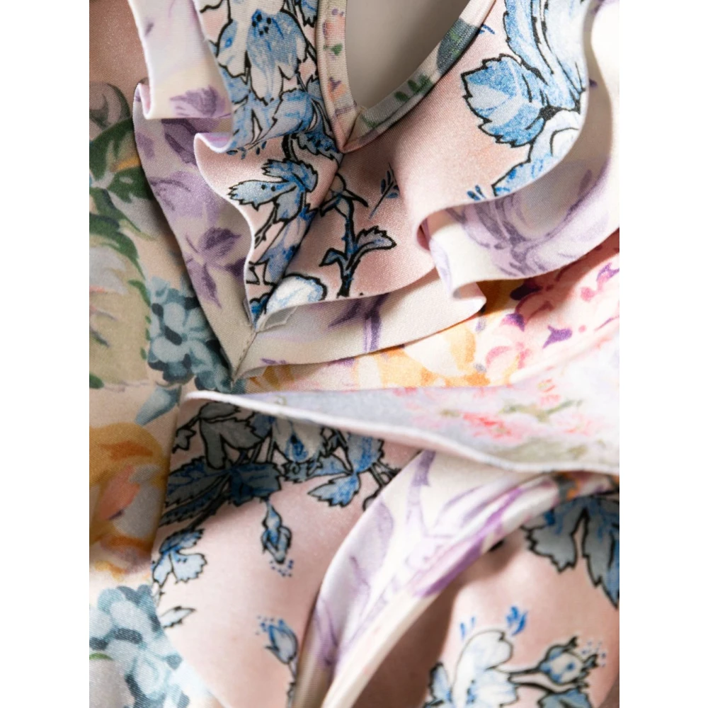 Zimmermann Bloemenprint Gerimpelde Duikbadpak Multicolor Dames