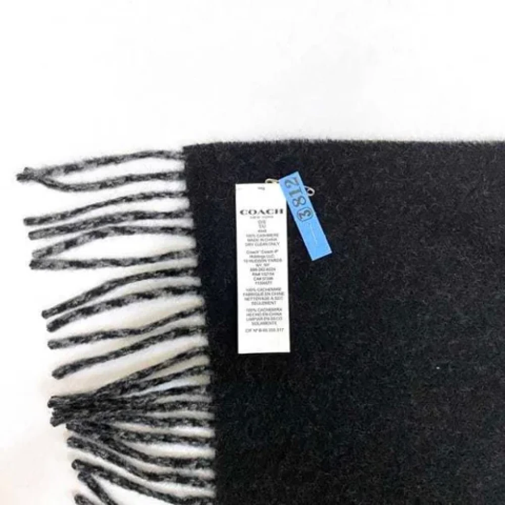 Coach Pre-owned Cashmere scarves Gray Dames