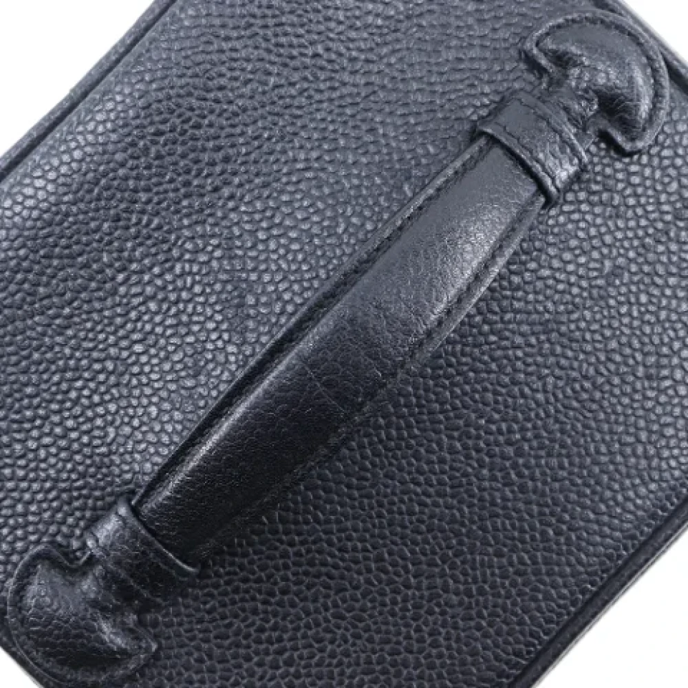 Chanel Vintage Pre-owned Leather handbags Black Dames