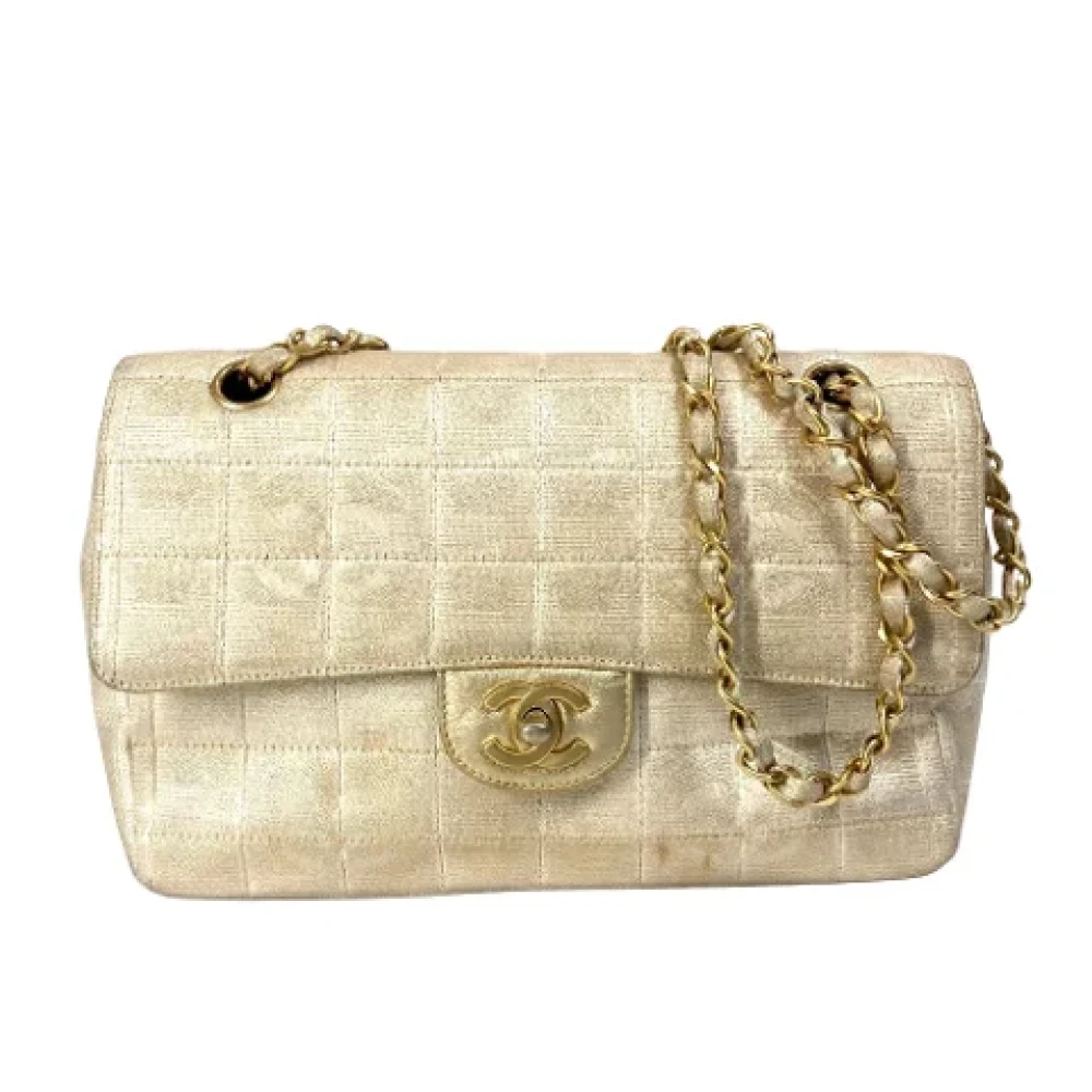 Chanel Vintage Pre-owned Tyg chanel-vskor Beige, Dam