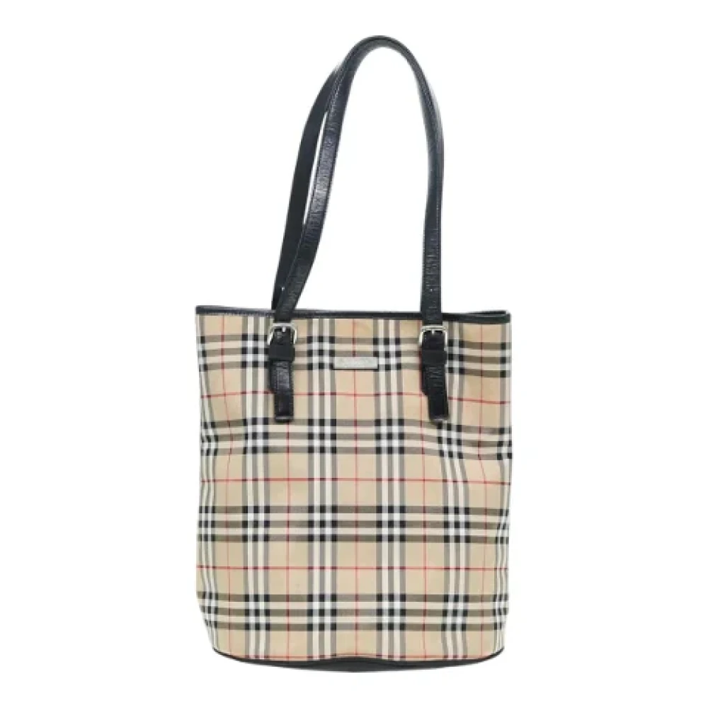 Burberry Vintage Pre-owned Fabric totes Beige Dames