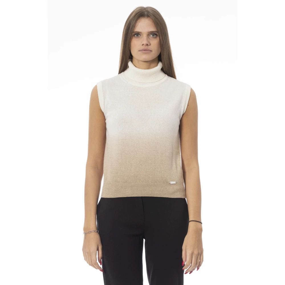 Baldinini Trendy Gebreid Vest White Dames