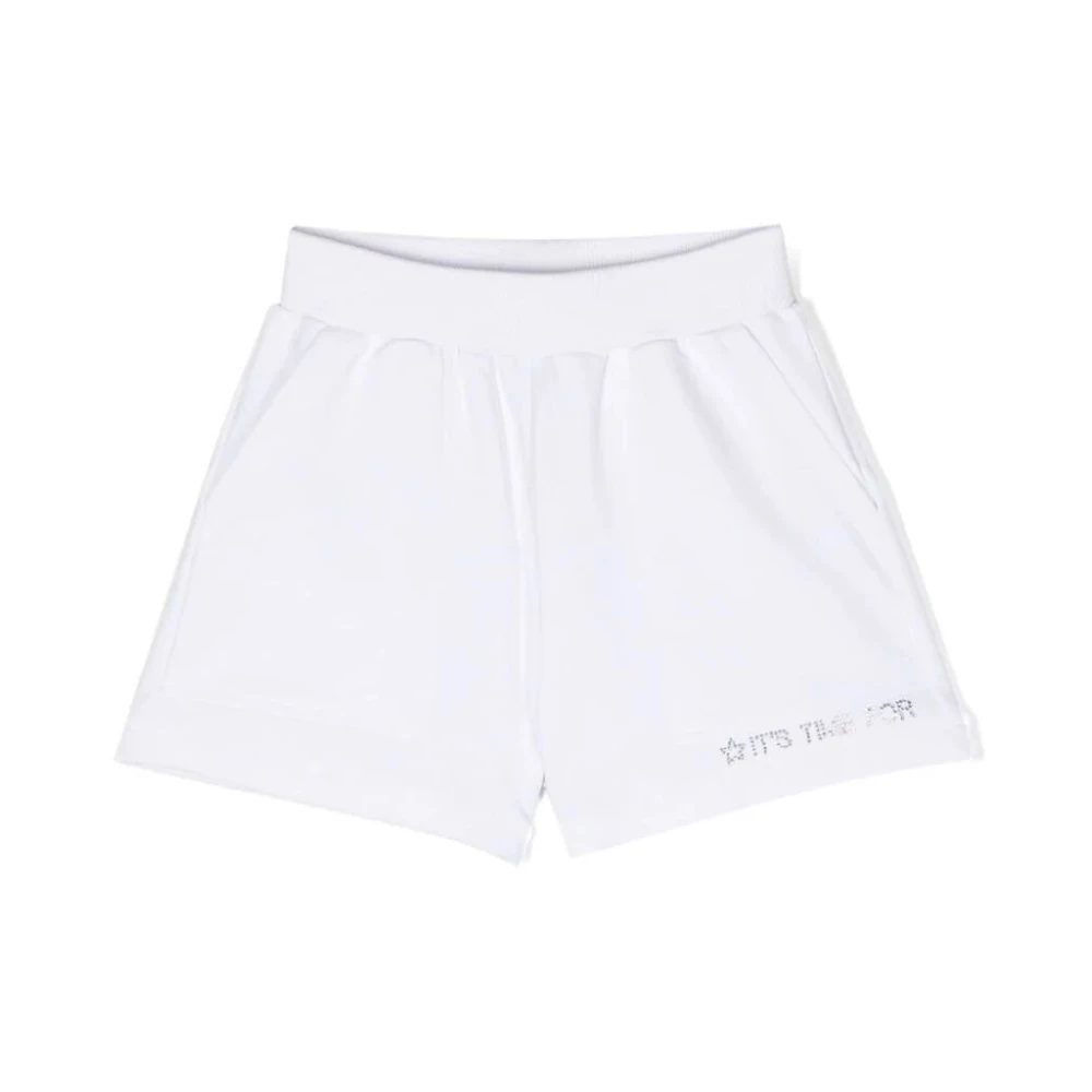 Monnalisa Rosa Shorts för kvinnor White, Unisex