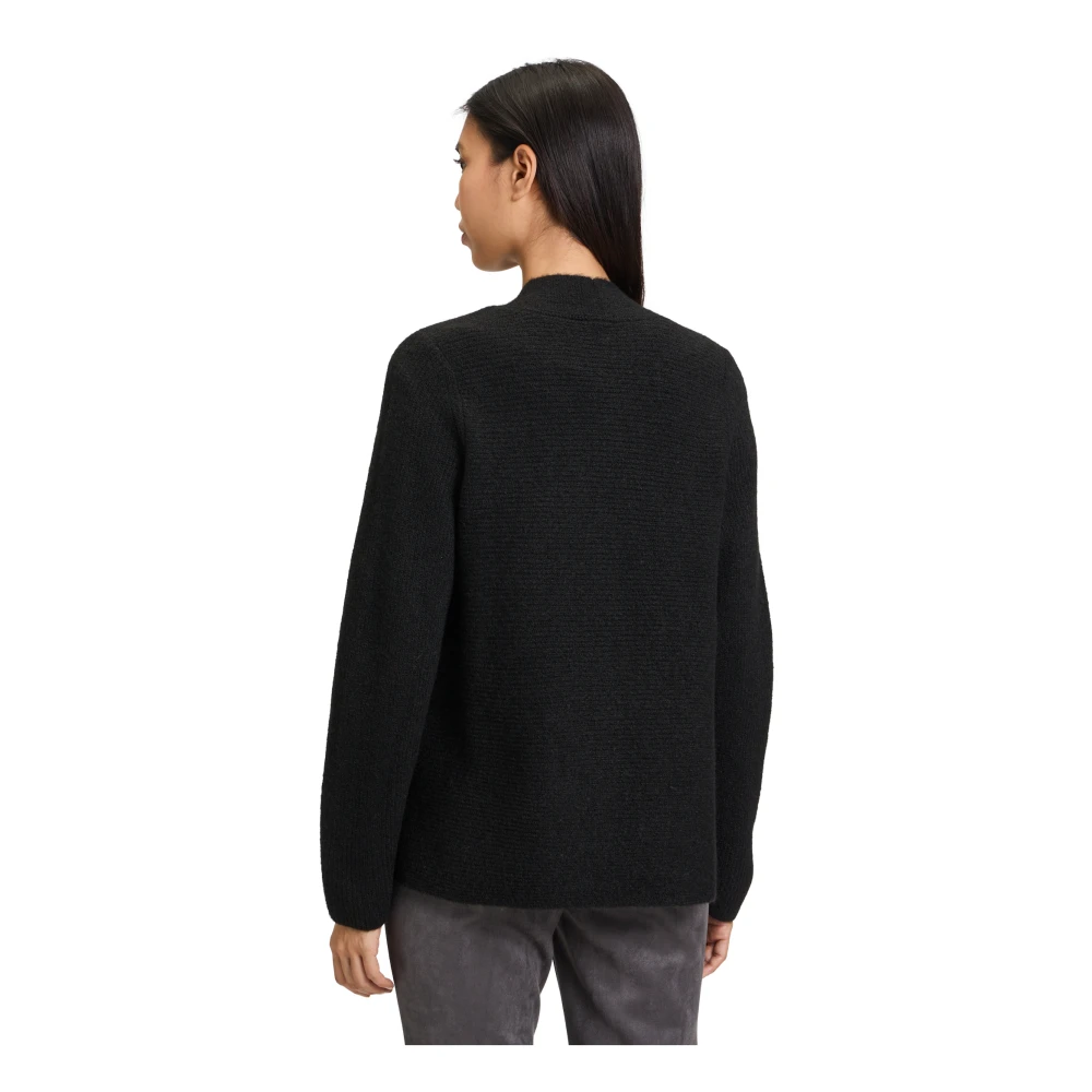 Betty Barclay Gebreid Vest met Gebreide Details Black Dames