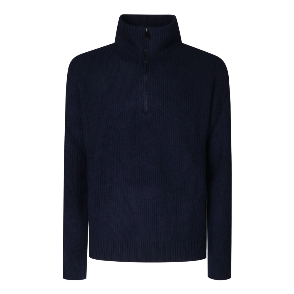Filippo De Laurentiis Premium Half-Zip Sweater Blue Heren