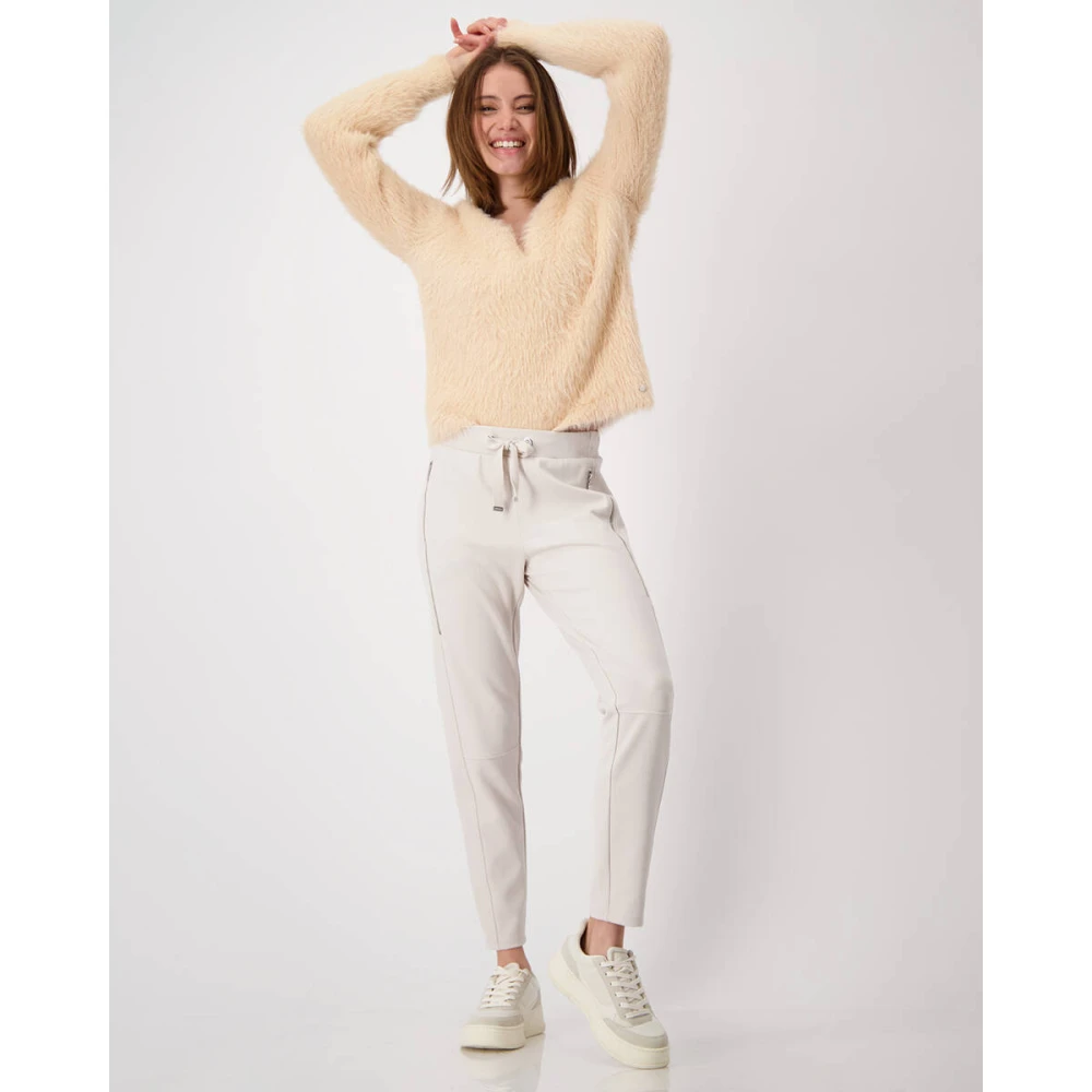 monari Stijlvolle Broek voor Vrouwen Beige Dames