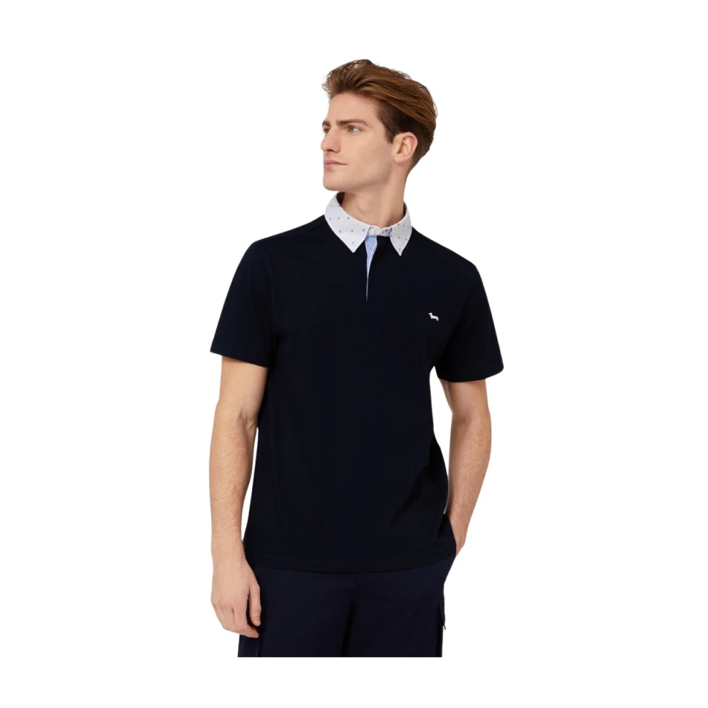 Harmont & Blaine Polo Shirts Blue Heren